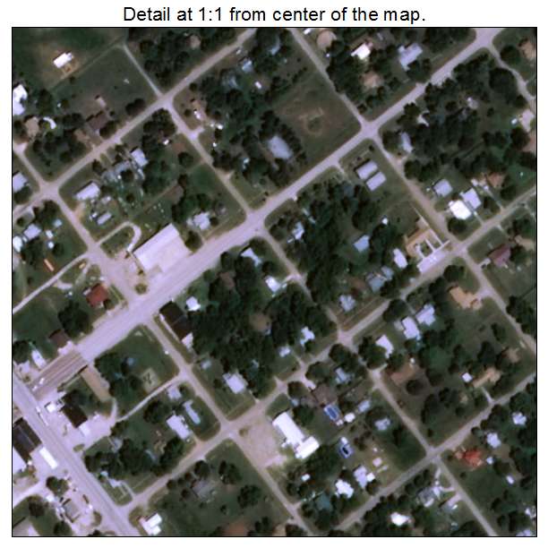 Ryan, Oklahoma aerial imagery detail