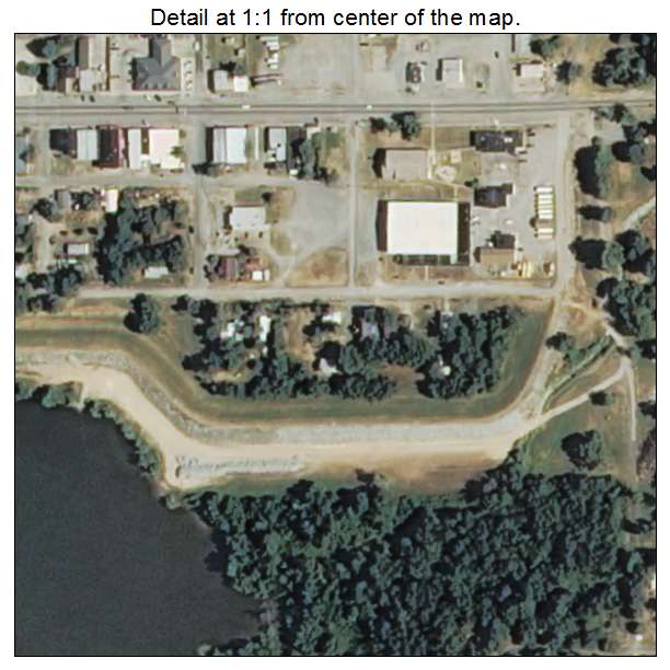 Salina, Oklahoma aerial imagery detail