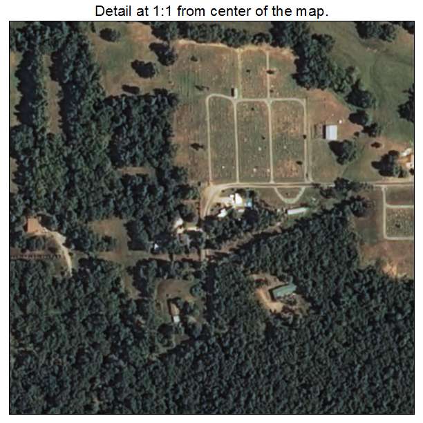 Sams Corner, Oklahoma aerial imagery detail