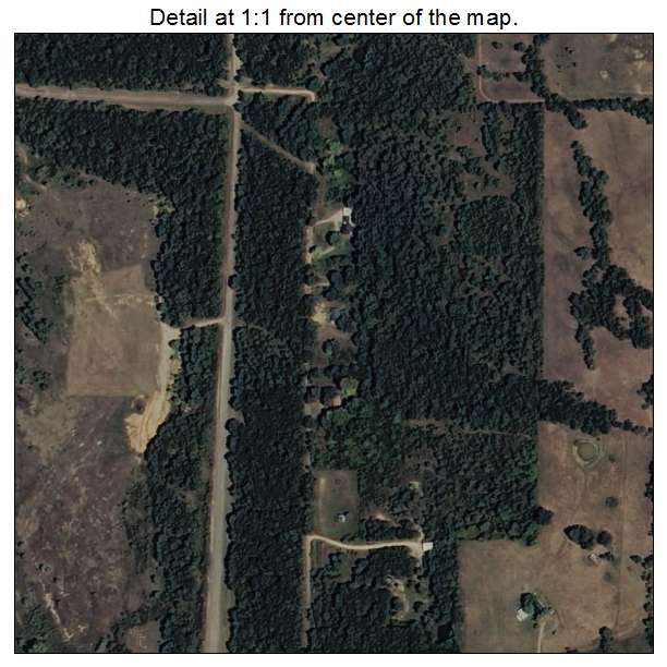 Sawyer, Oklahoma aerial imagery detail