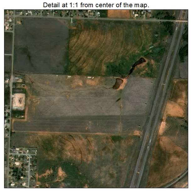 Sayre, Oklahoma aerial imagery detail