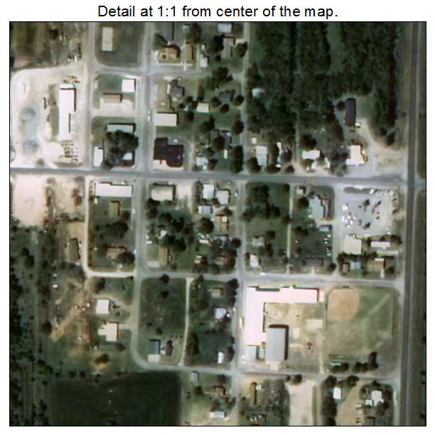 Sharon, Oklahoma aerial imagery detail