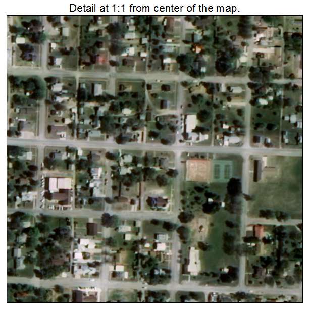 Shattuck, Oklahoma aerial imagery detail