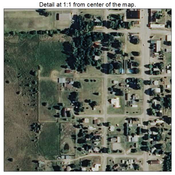 Shidler, Oklahoma aerial imagery detail