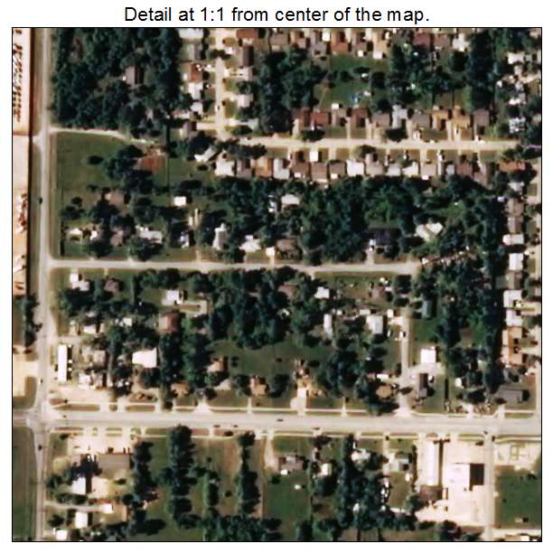 Smith Village, Oklahoma aerial imagery detail
