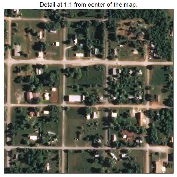 Sparks, Oklahoma aerial imagery detail
