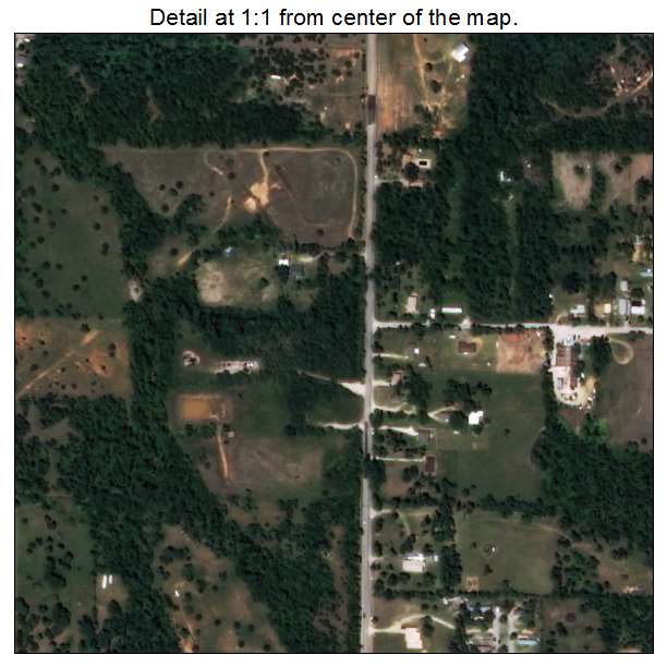 Spencer, Oklahoma aerial imagery detail