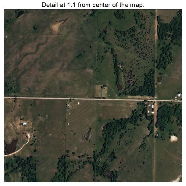 Springer, Oklahoma aerial imagery detail