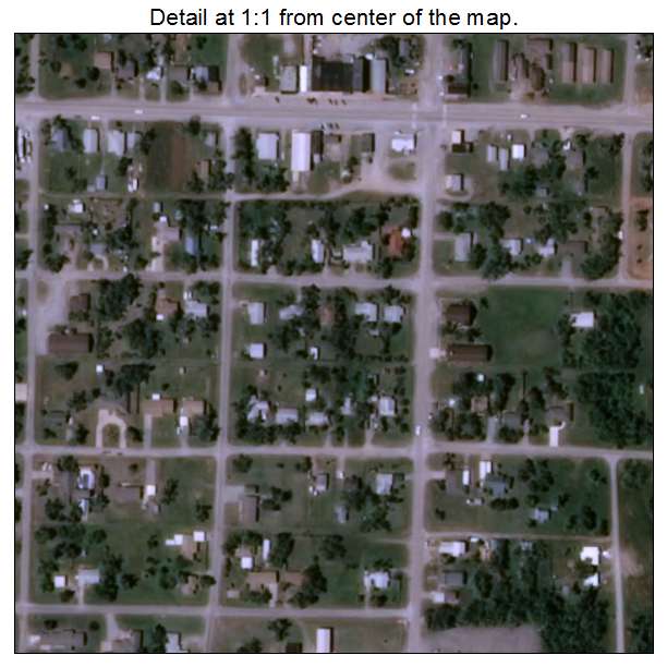 Sterling, Oklahoma aerial imagery detail