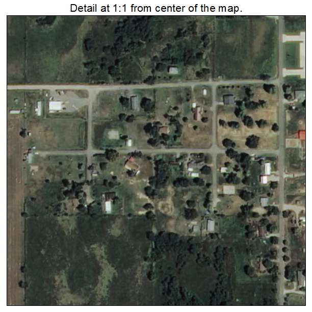 Stidham, Oklahoma aerial imagery detail