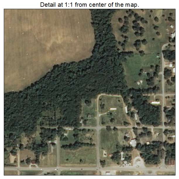 Strang, Oklahoma aerial imagery detail