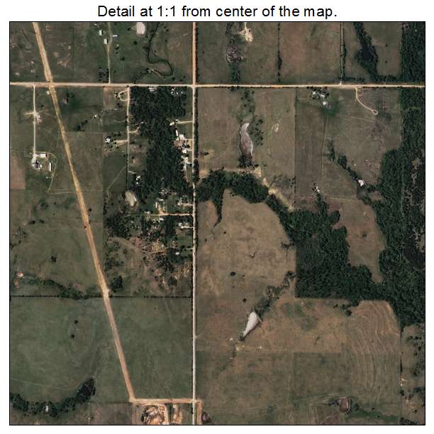 Stroud, Oklahoma aerial imagery detail