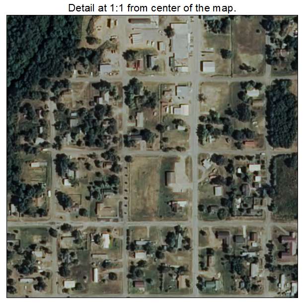 Stuart, Oklahoma aerial imagery detail
