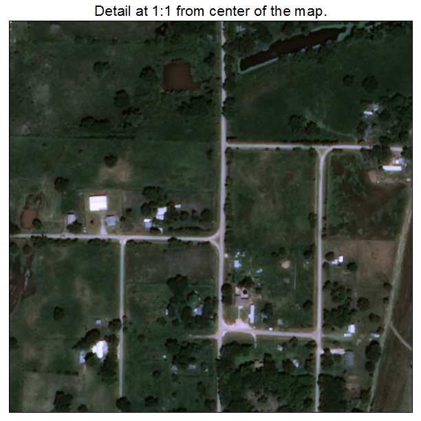 Sugden, Oklahoma aerial imagery detail
