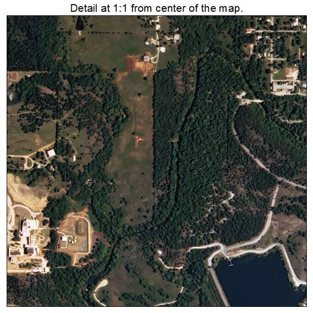 Sulphur, Oklahoma aerial imagery detail
