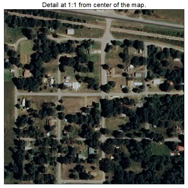 Swink, Oklahoma aerial imagery detail