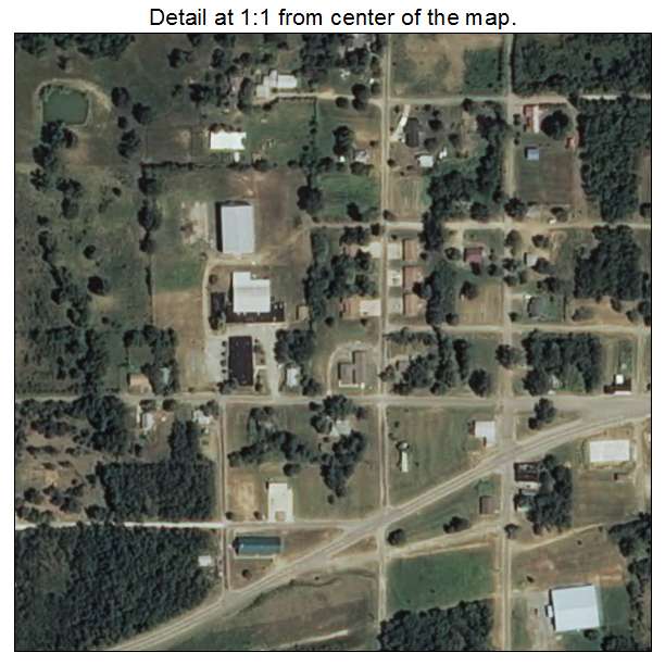 Taft, Oklahoma aerial imagery detail