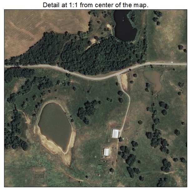 Taiwah, Oklahoma aerial imagery detail