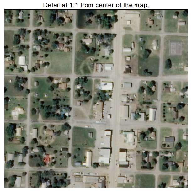 Taloga, Oklahoma aerial imagery detail