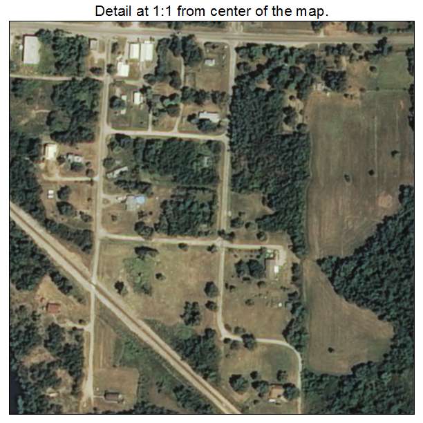 Terlton, Oklahoma aerial imagery detail