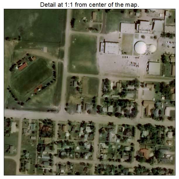 Texhoma, Oklahoma aerial imagery detail