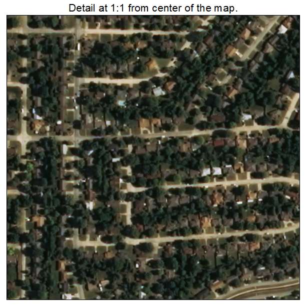 The Village, Oklahoma aerial imagery detail