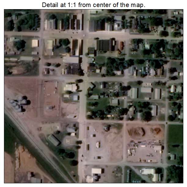 Tipton, Oklahoma aerial imagery detail