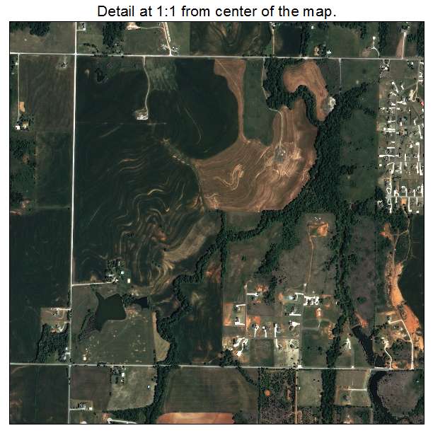Tuttle, Oklahoma aerial imagery detail