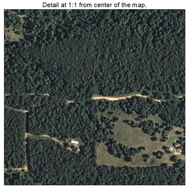Twin Oaks, Oklahoma aerial imagery detail