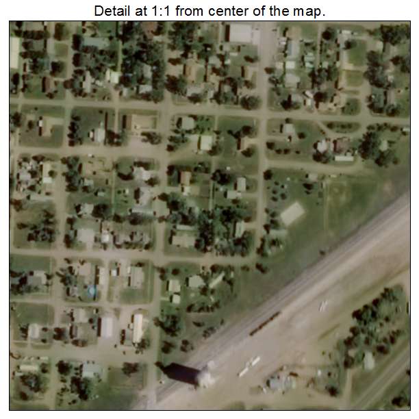 Tyrone, Oklahoma aerial imagery detail