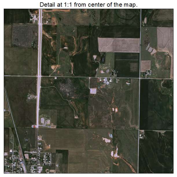 Union City, Oklahoma aerial imagery detail