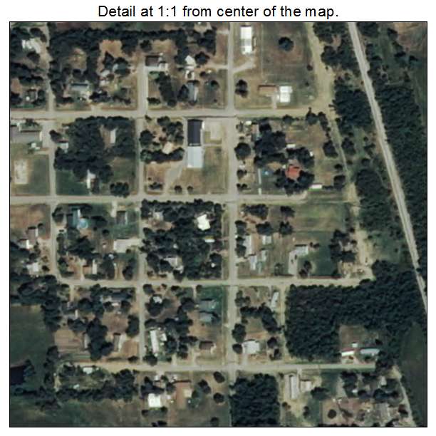 Vera, Oklahoma aerial imagery detail