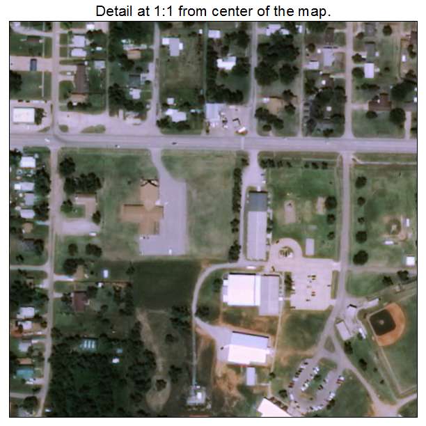 Verden, Oklahoma aerial imagery detail