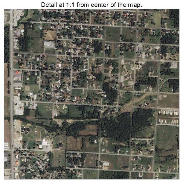 Wagoner, Oklahoma aerial imagery detail