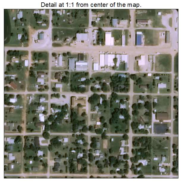 Wakita, Oklahoma aerial imagery detail