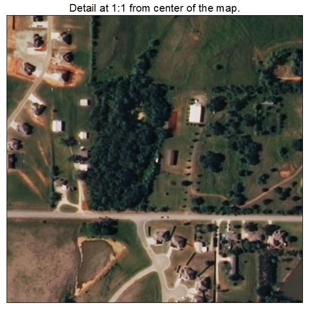 Washington, Oklahoma aerial imagery detail