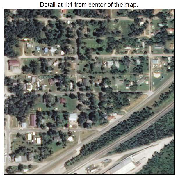 Watts, Oklahoma aerial imagery detail