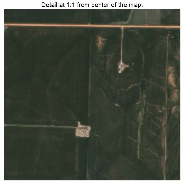 Waukomis, Oklahoma aerial imagery detail