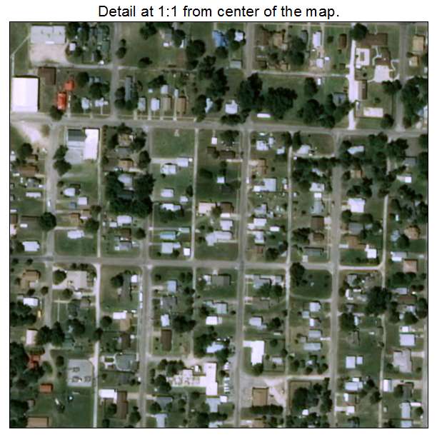 Waynoka, Oklahoma aerial imagery detail