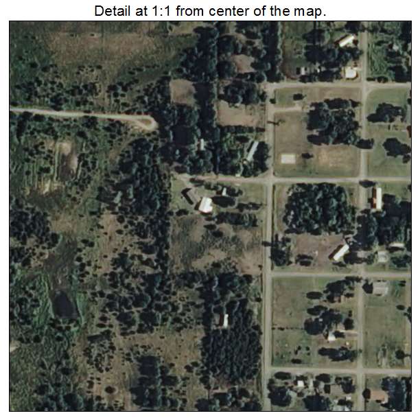 Webb City, Oklahoma aerial imagery detail