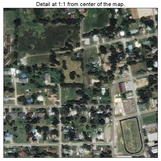 Westville, Oklahoma aerial imagery detail