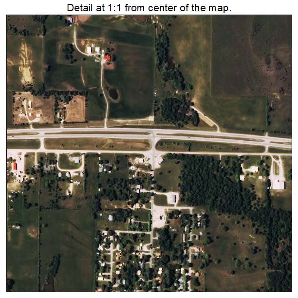 Wilson, Oklahoma aerial imagery detail