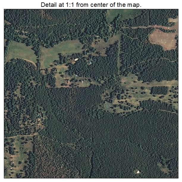 Woodall, Oklahoma aerial imagery detail