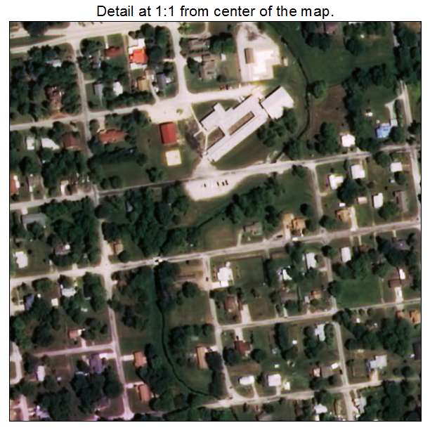 Wynnewood, Oklahoma aerial imagery detail
