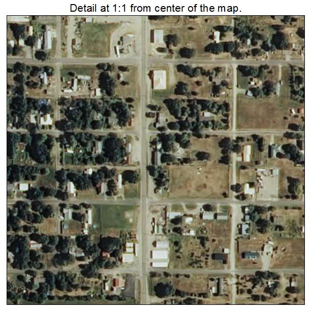Wynona, Oklahoma aerial imagery detail
