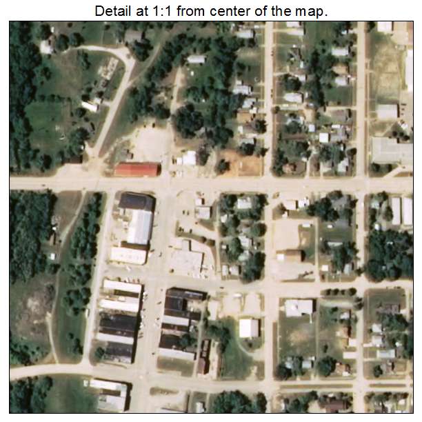 Yale, Oklahoma aerial imagery detail