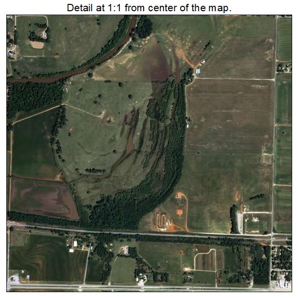 Yukon, Oklahoma aerial imagery detail