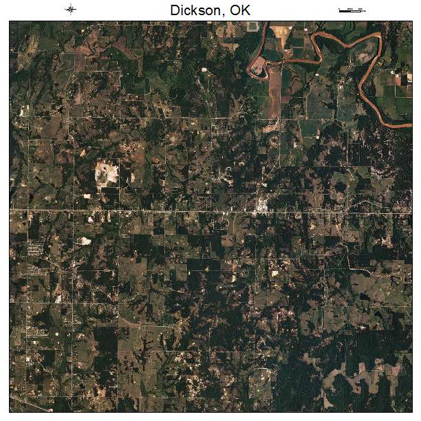 Dickson, OK air photo map