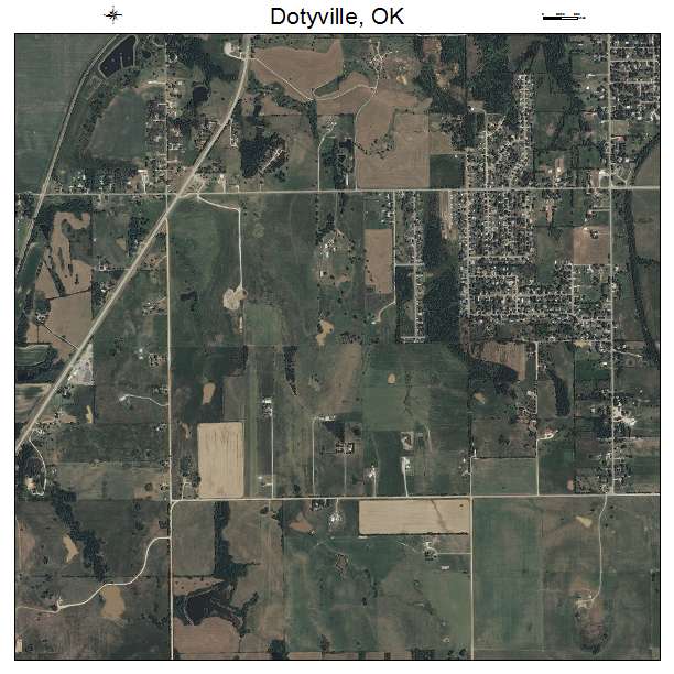Dotyville, OK air photo map