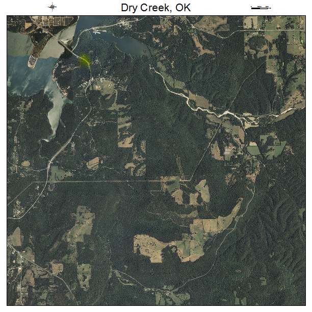 Dry Creek, OK air photo map